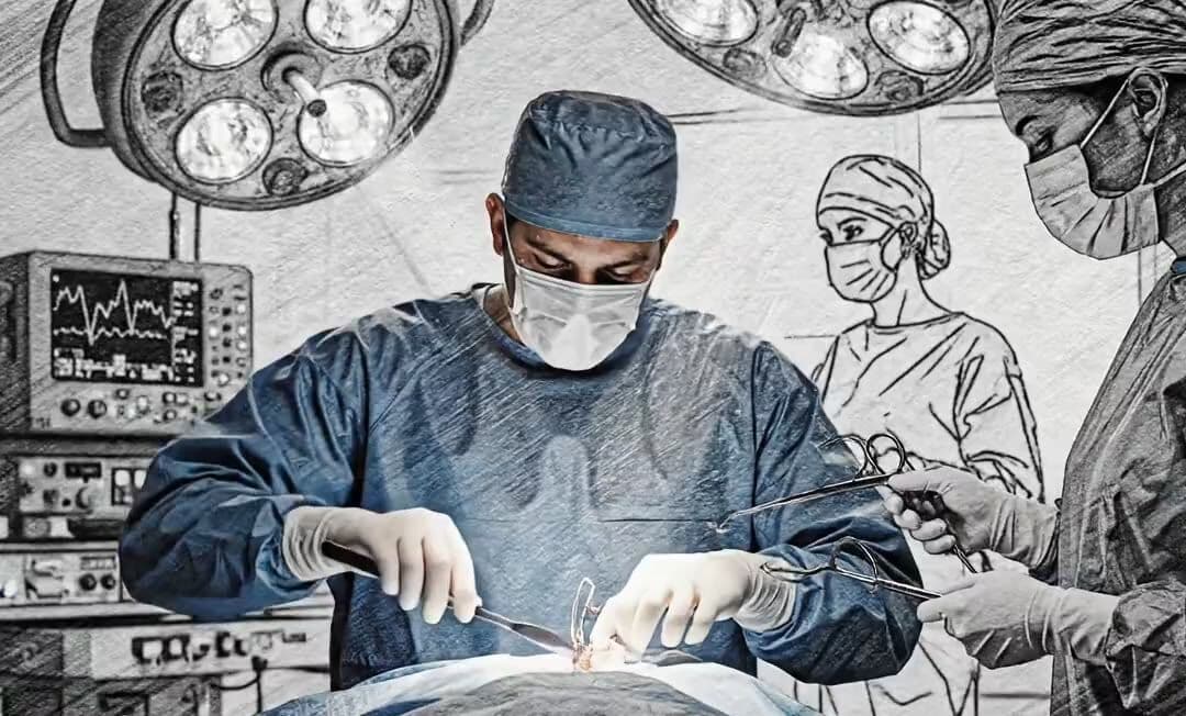 Surgeon preparing for ABS oral board exam simulation
